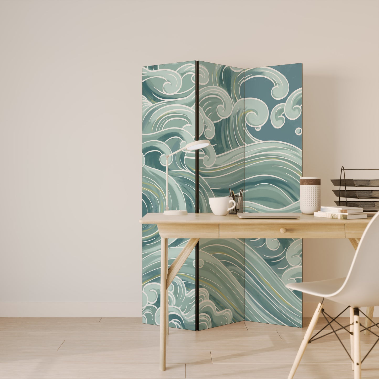Divisorio decorativo per ambienti a 3 pannelli ASIAN SWAY