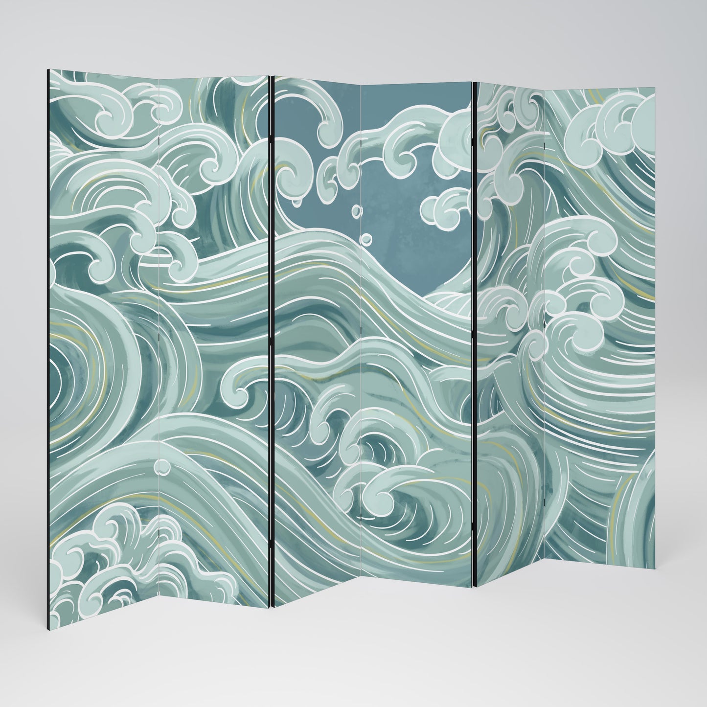 Divisorio decorativo per ambienti ASIAN SWAY a 6 pannelli