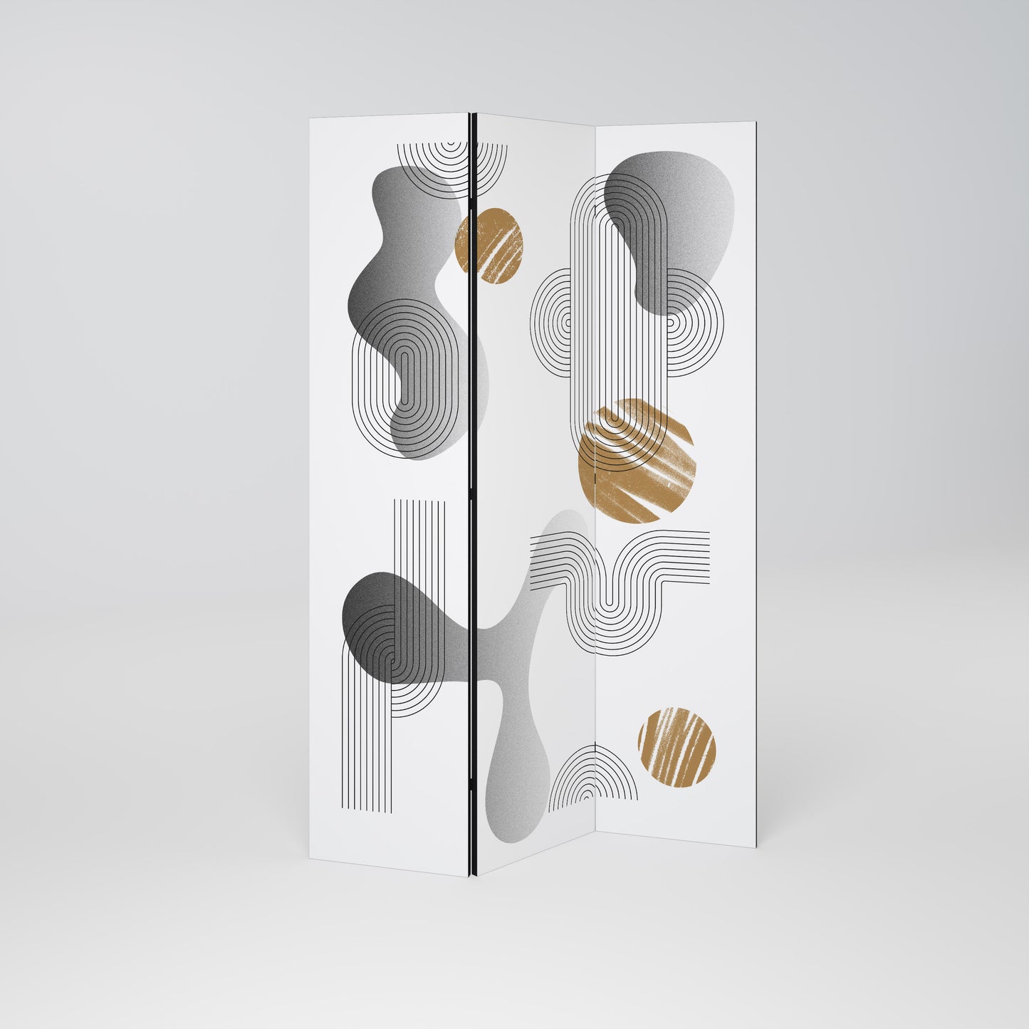 CLEAR CREATIONS Divisorio decorativo per ambienti a 3 pannelli