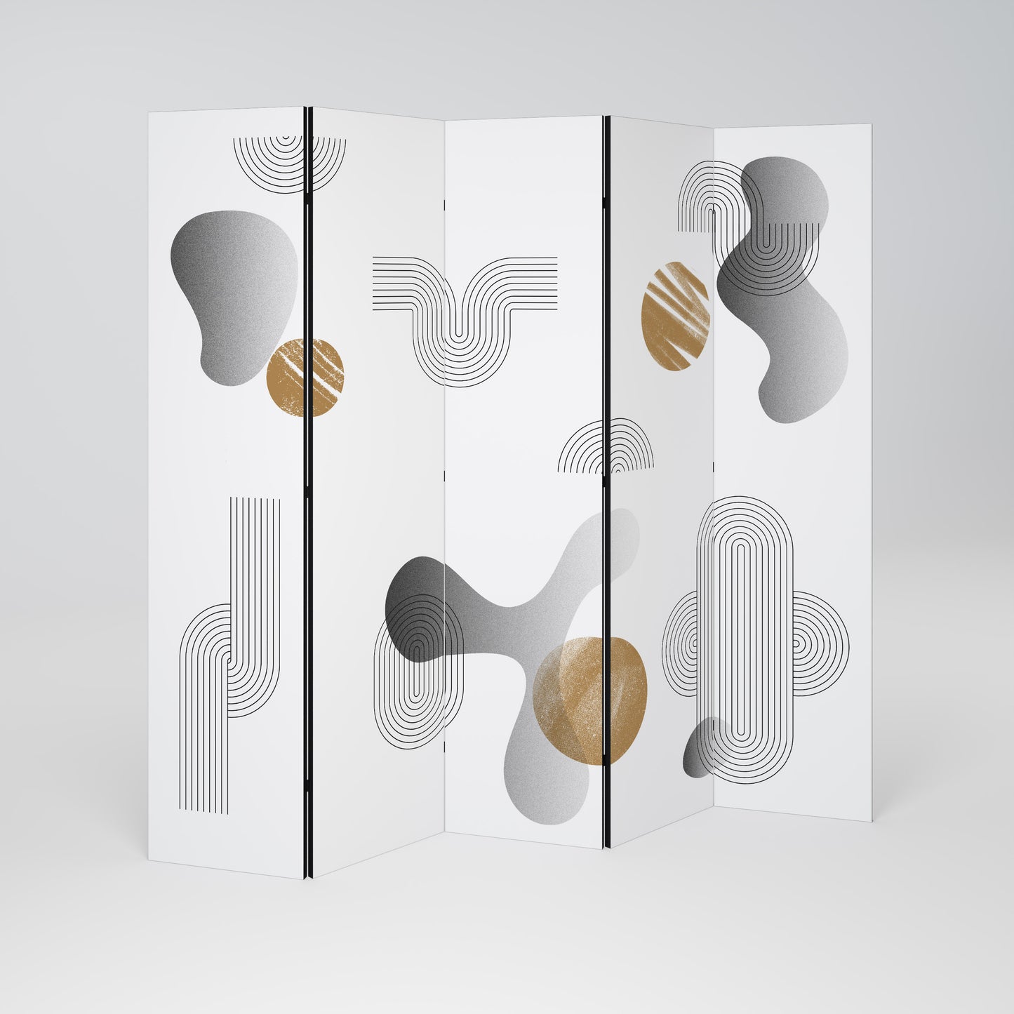 CLEAR CREATIONS Divisorio decorativo per ambienti a 5 pannelli