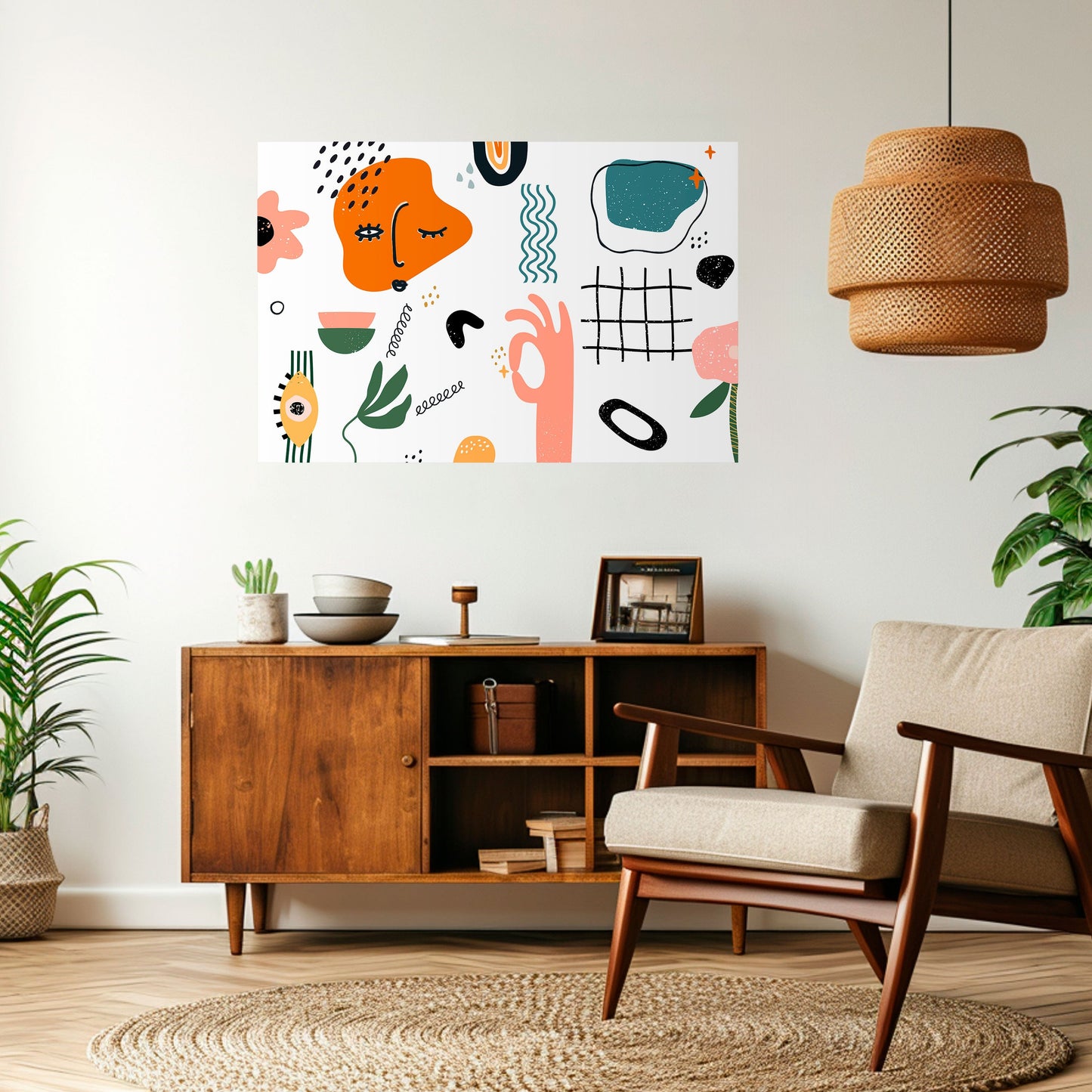 Poster orizzontale staccabile e attaccabile MATISSE WHIMSY