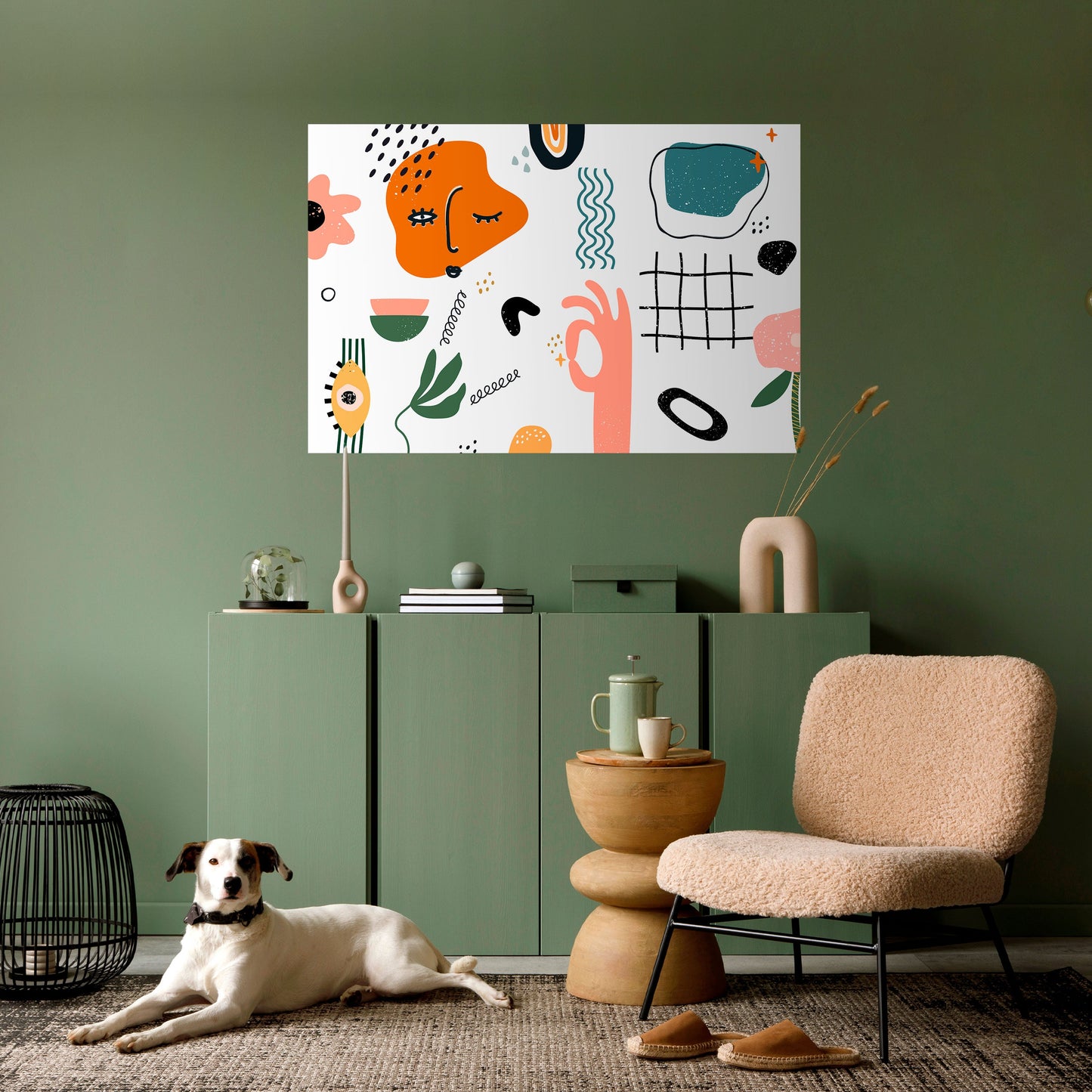 Poster orizzontale staccabile e attaccabile MATISSE WHIMSY