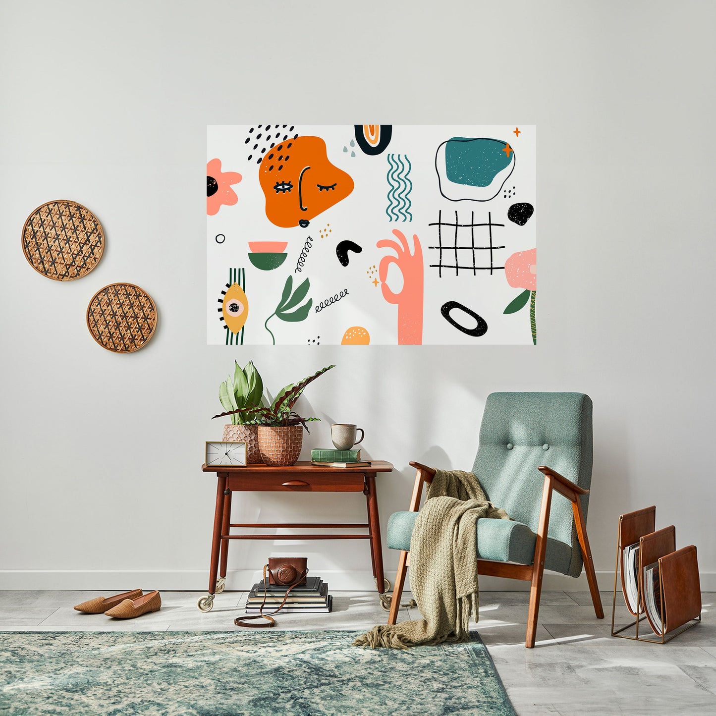 Poster orizzontale staccabile e attaccabile MATISSE WHIMSY