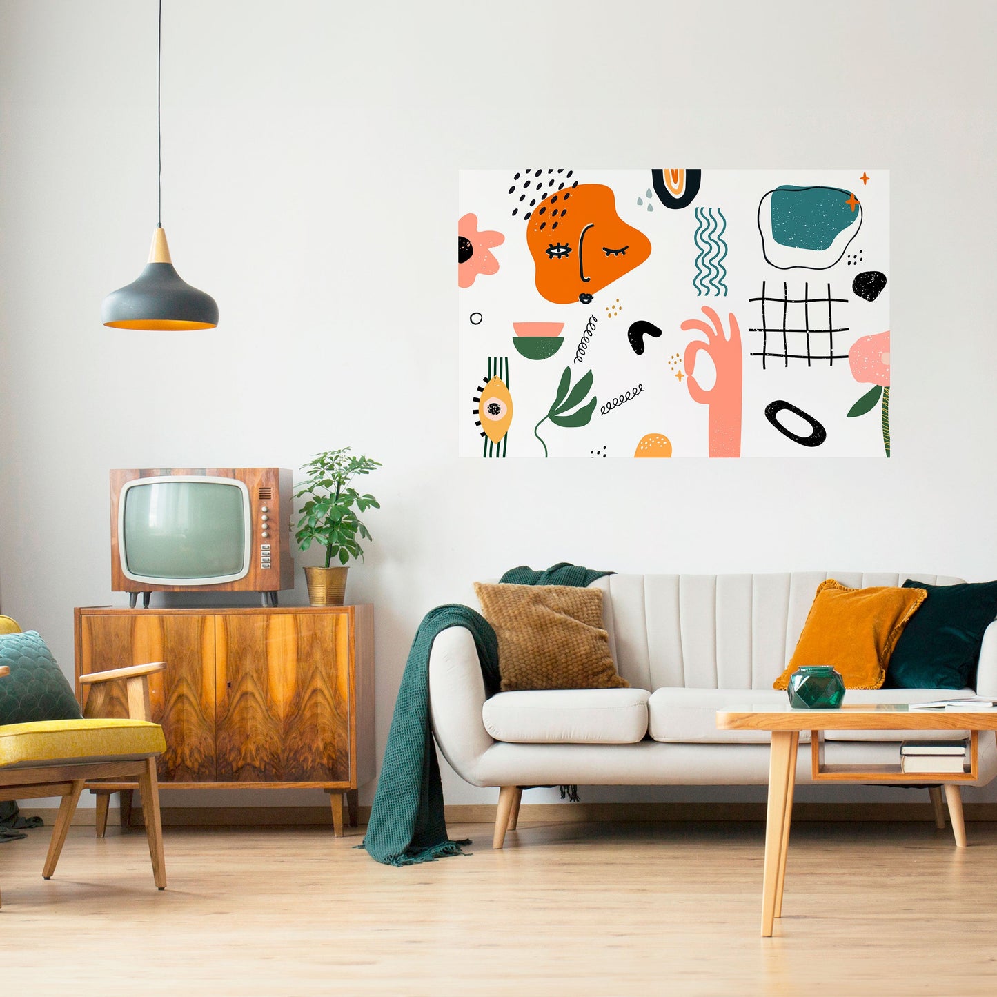 Poster orizzontale staccabile e attaccabile MATISSE WHIMSY