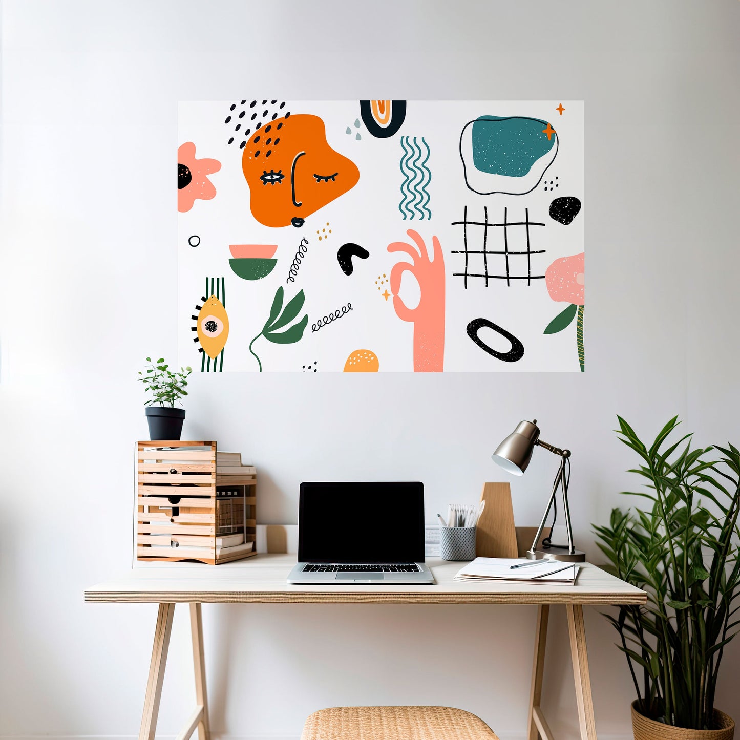 Poster orizzontale staccabile e attaccabile MATISSE WHIMSY