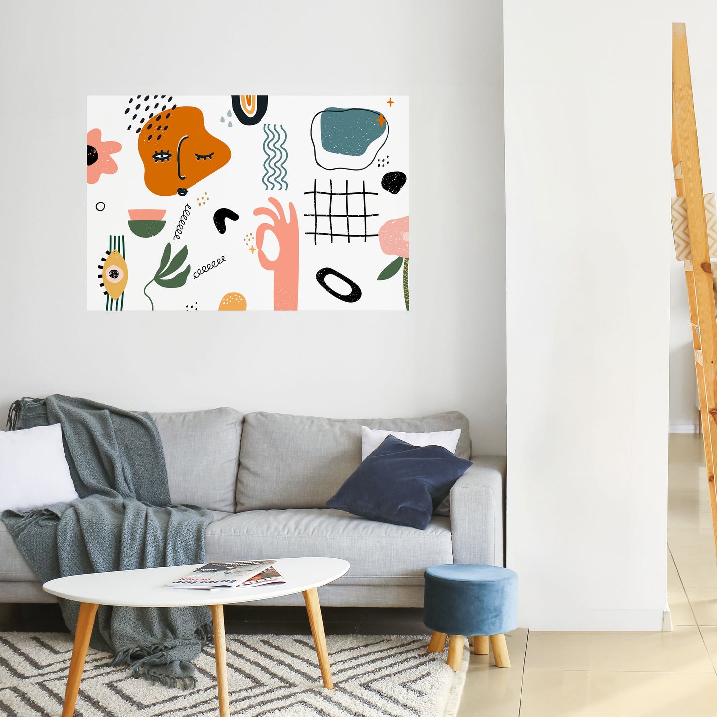 Poster orizzontale staccabile e attaccabile MATISSE WHIMSY