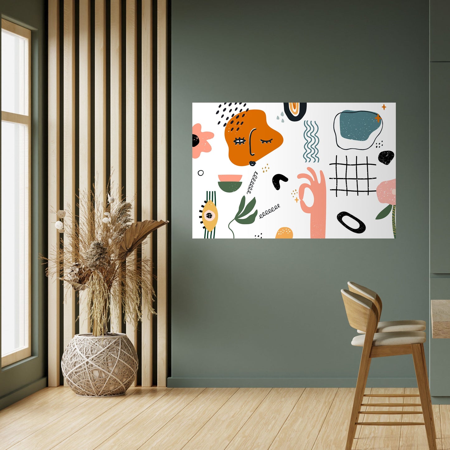 Poster orizzontale staccabile e attaccabile MATISSE WHIMSY