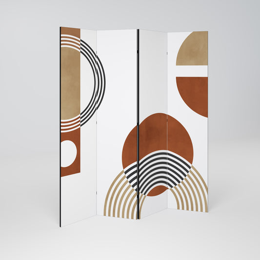 SPACE AROUND Divisorio decorativo per ambienti a 4 pannelli