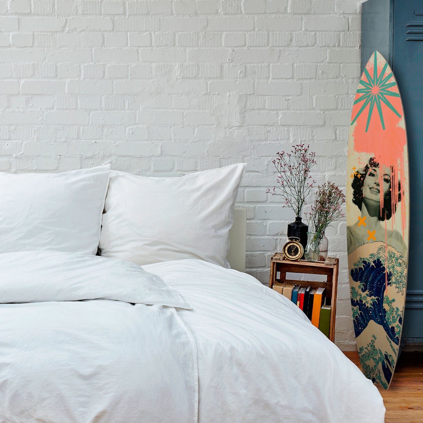 KANAGAWA BEAUTY Decorative Plywood Surfboard