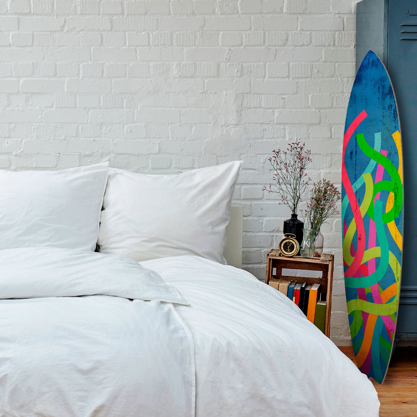 STREAMER TANGLE Tavola da surf decorativa in compensato