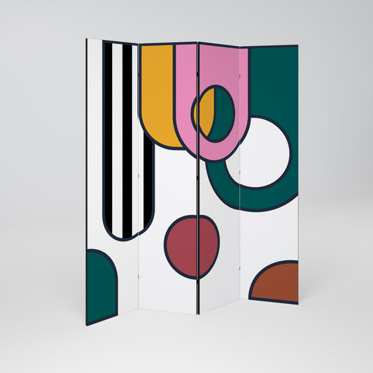 COOL STORY Divisorio decorativo per ambienti a 4 pannelli