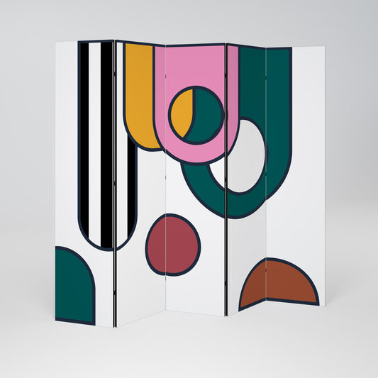 COOL STORY Divisorio decorativo per ambienti a 5 pannelli