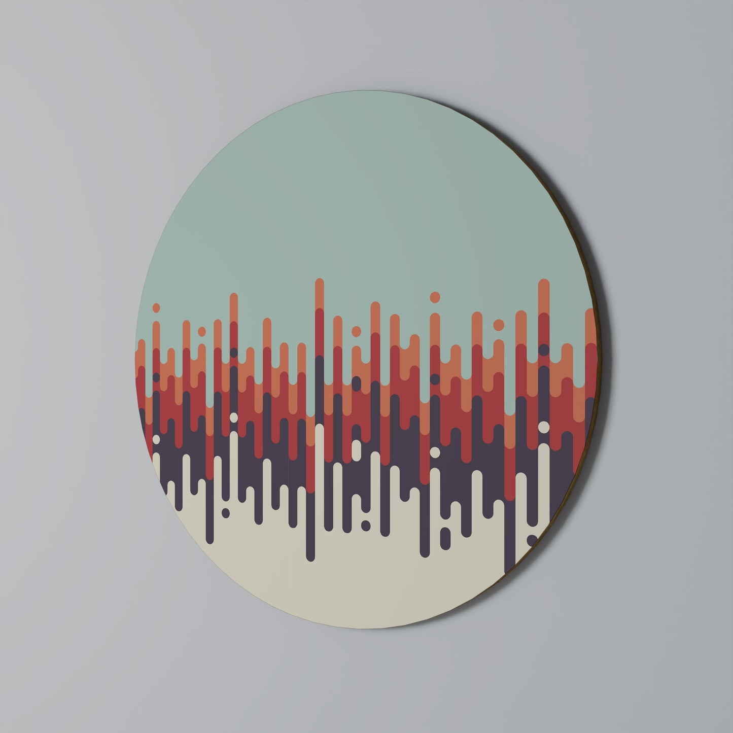 CHROMA CONTOURS Round Wall Art