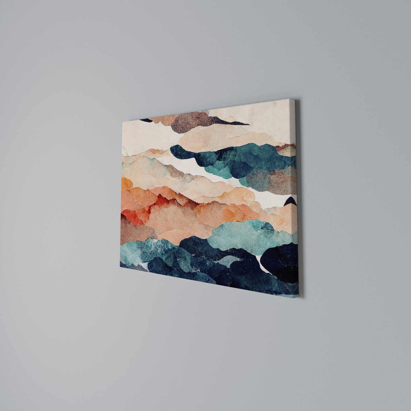 ABSTRACT LANDSCAPE Stampa su tela orizzontale