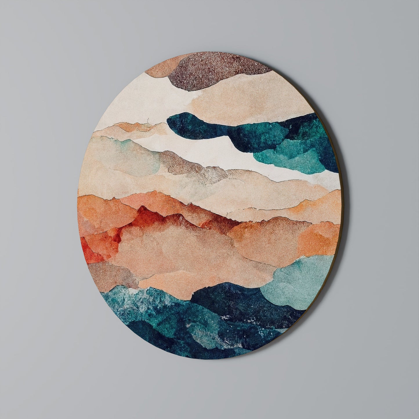 PAESAGGIO ASTRATTO Arte murale rotonda