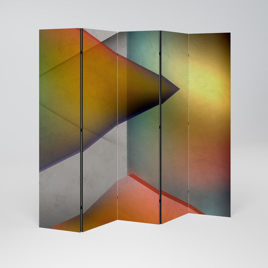 PIERCING SHARPNESS Divisorio decorativo per ambienti a 5 pannelli
