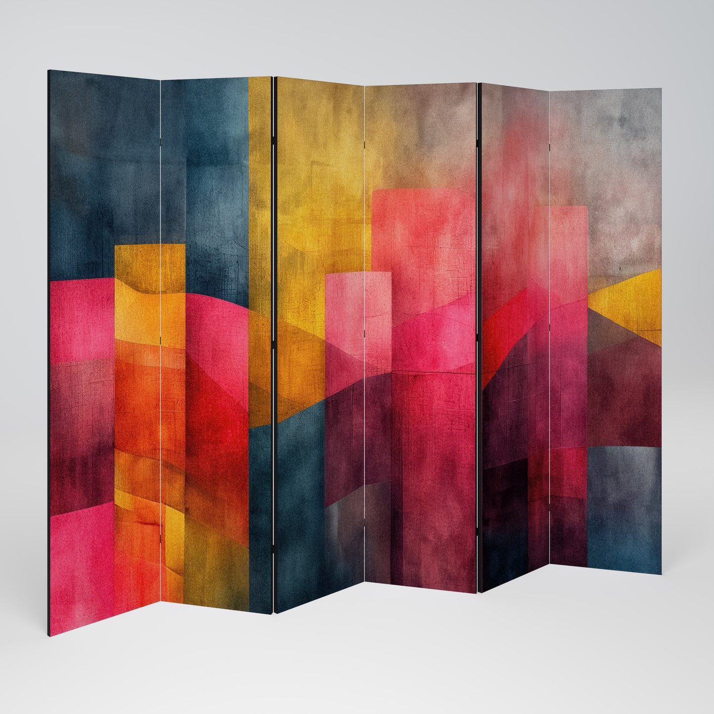 Pareti divisorie decorative a 6 pannelli COLORFUL SOUNDS