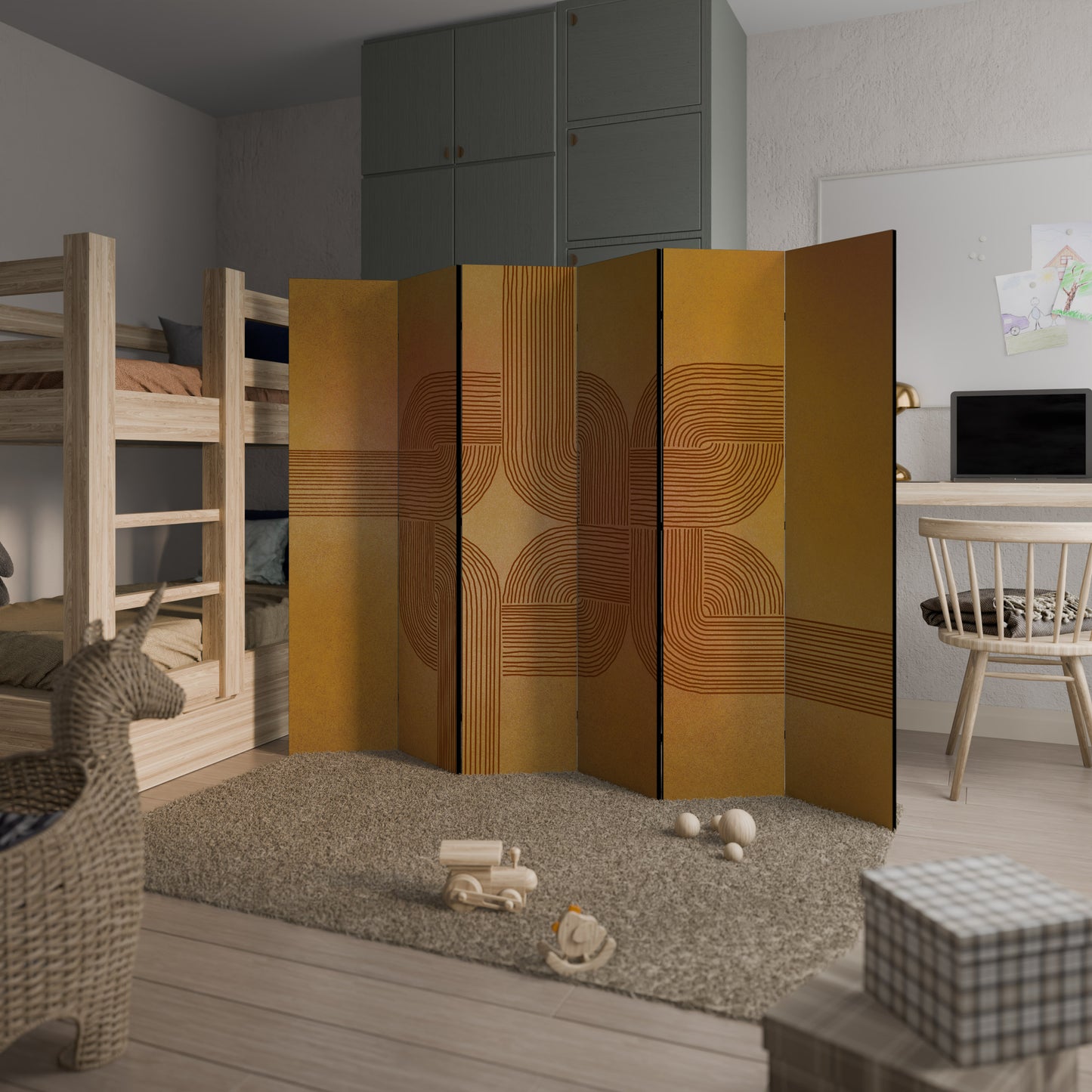RAFFORZARE LA RELAZIONE Divisorio decorativo per ambienti a 6 pannelli