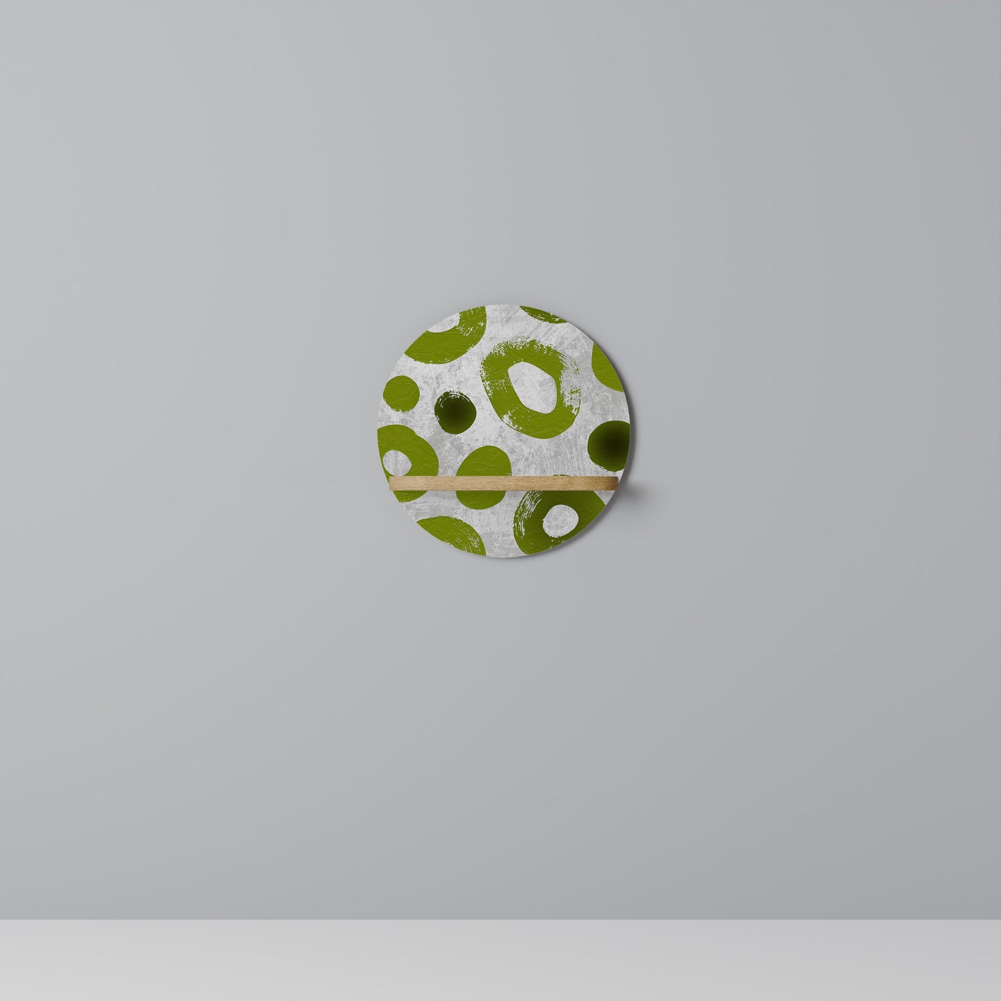 Mensola rotonda GREEN RHAPSODY in effetto rovere