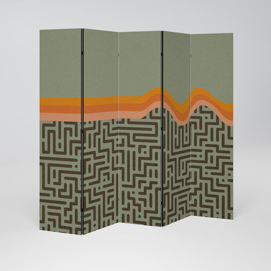 SOLUZIONI SEMPLICI Divisorio decorativo per ambienti a 5 pannelli