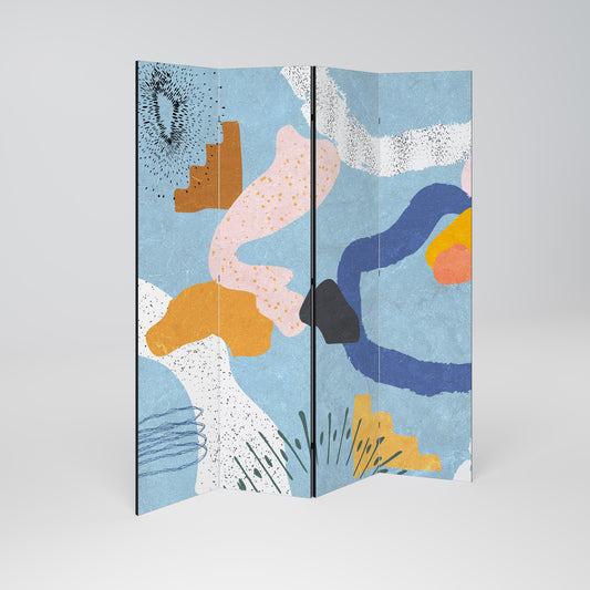 DREAMY SWIRLS Divisorio decorativo per ambienti a 4 pannelli