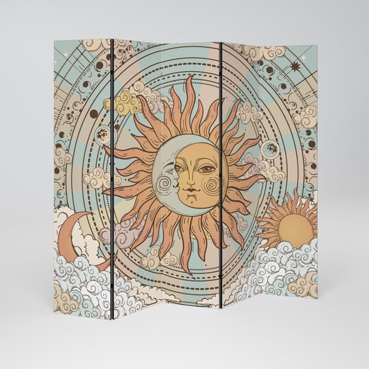 MYSTICAL STRUCTURE Divisorio decorativo per ambienti a 5 pannelli