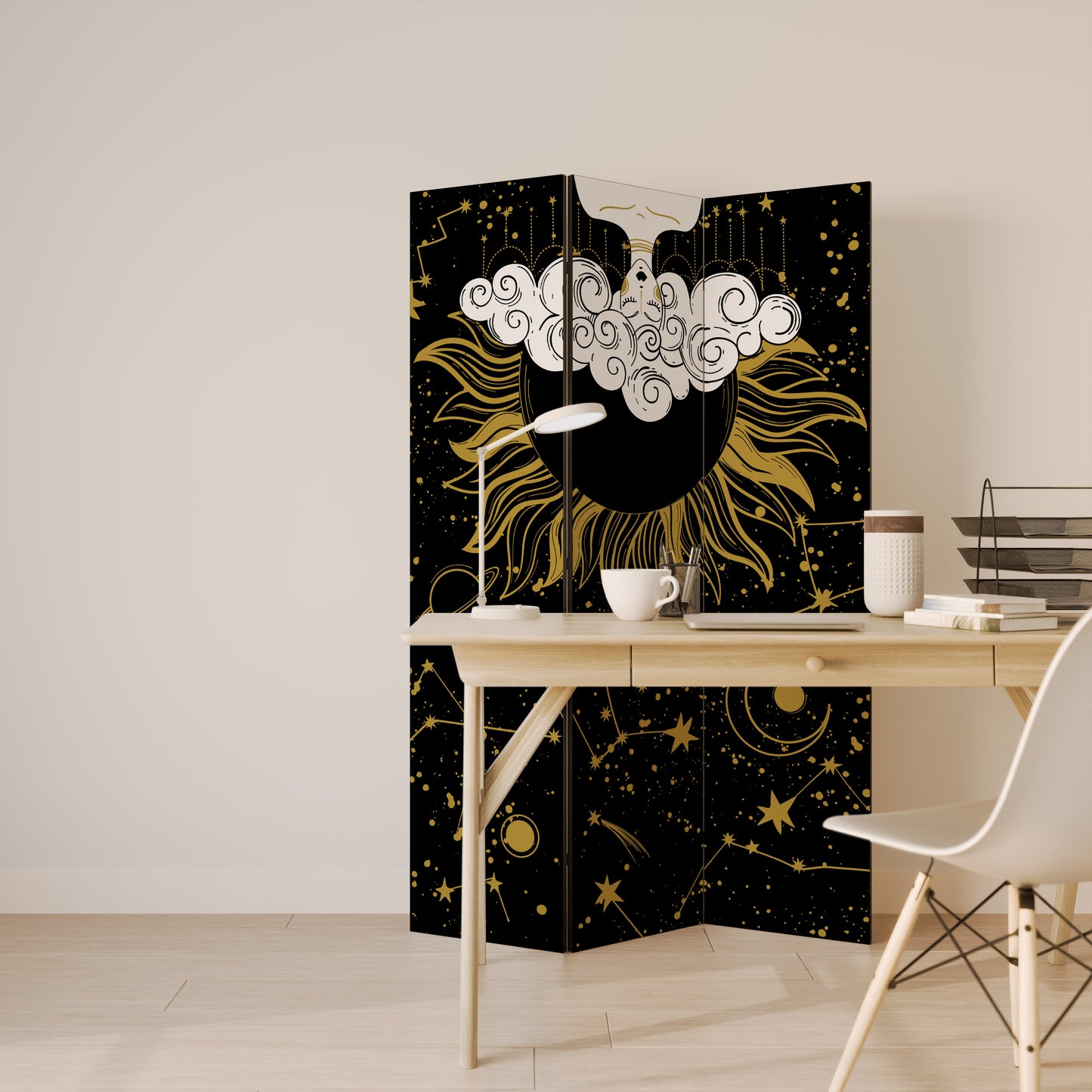 STELLAR CONSTELLATIONS Divisorio decorativo per ambienti a 3 pannelli
