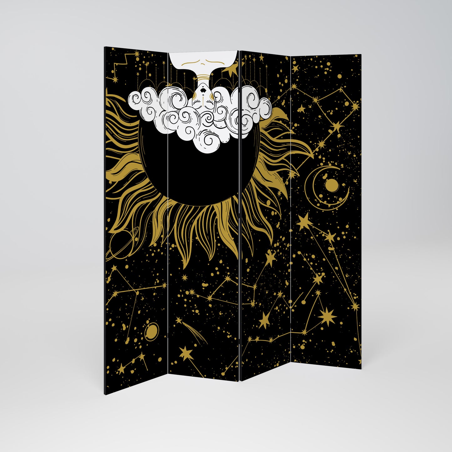 STELLAR CONSTELLATIONS Divisorio decorativo per ambienti a 4 pannelli