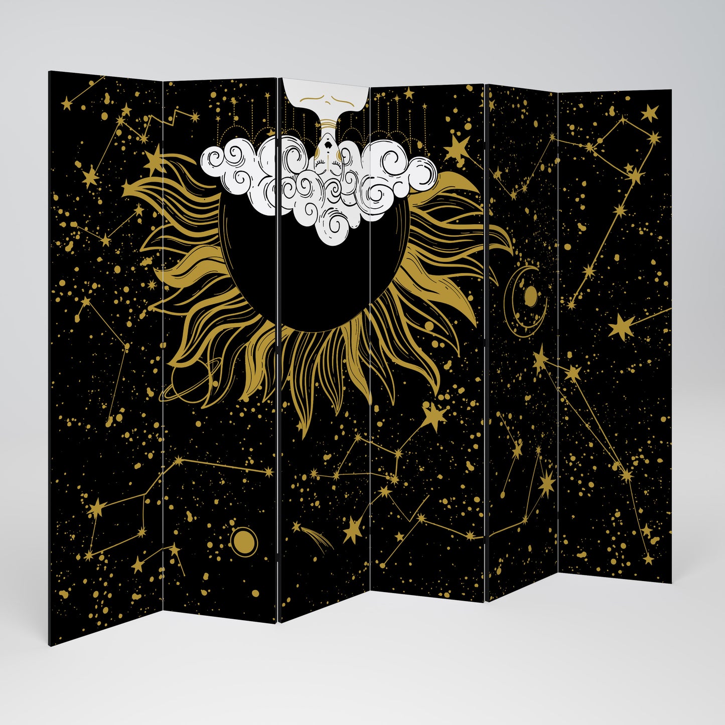 STELLAR CONSTELLATIONS Divisorio decorativo per ambienti a 6 pannelli