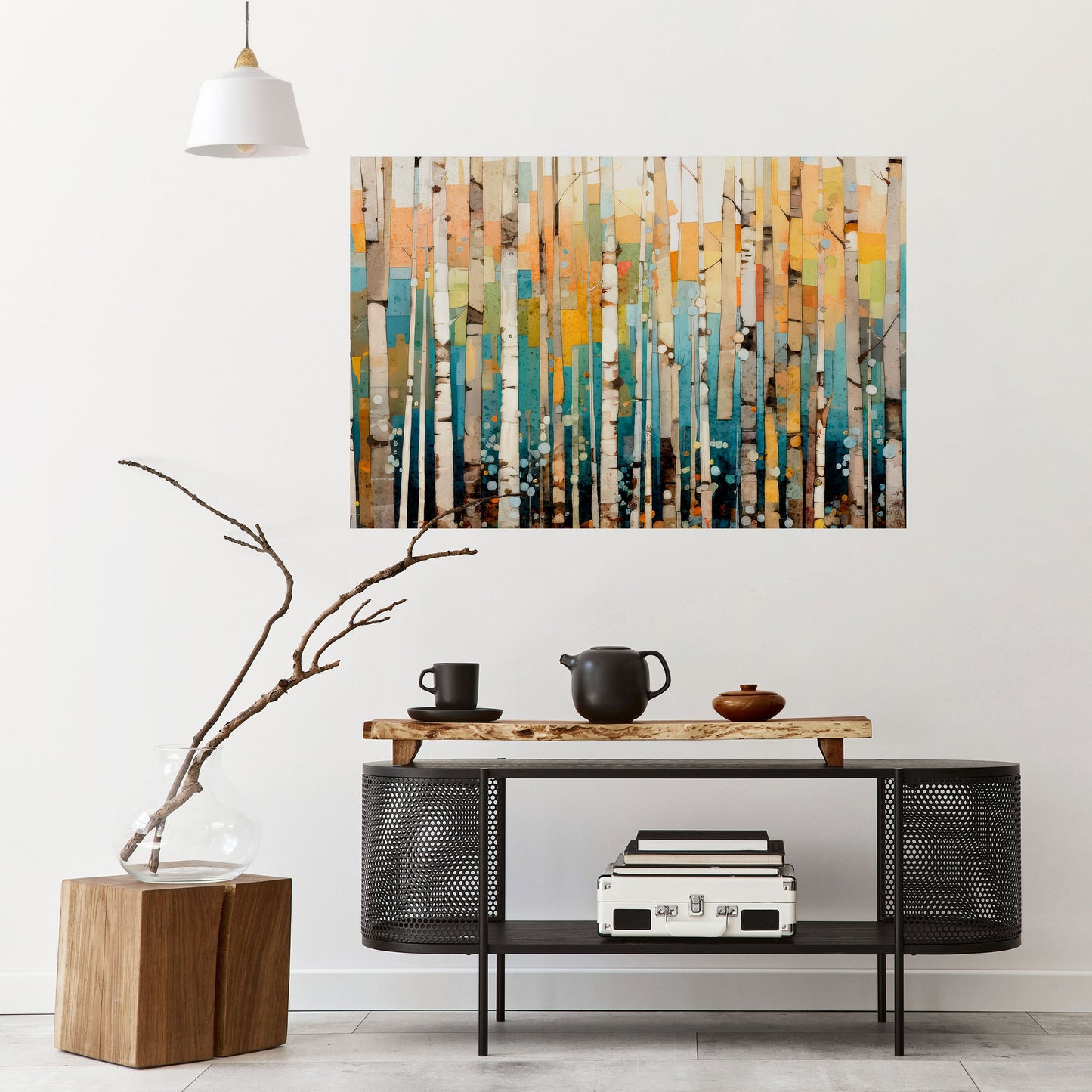 BIRCH KALEIDOSCOPE Poster orizzontale staccabile e attaccabile
