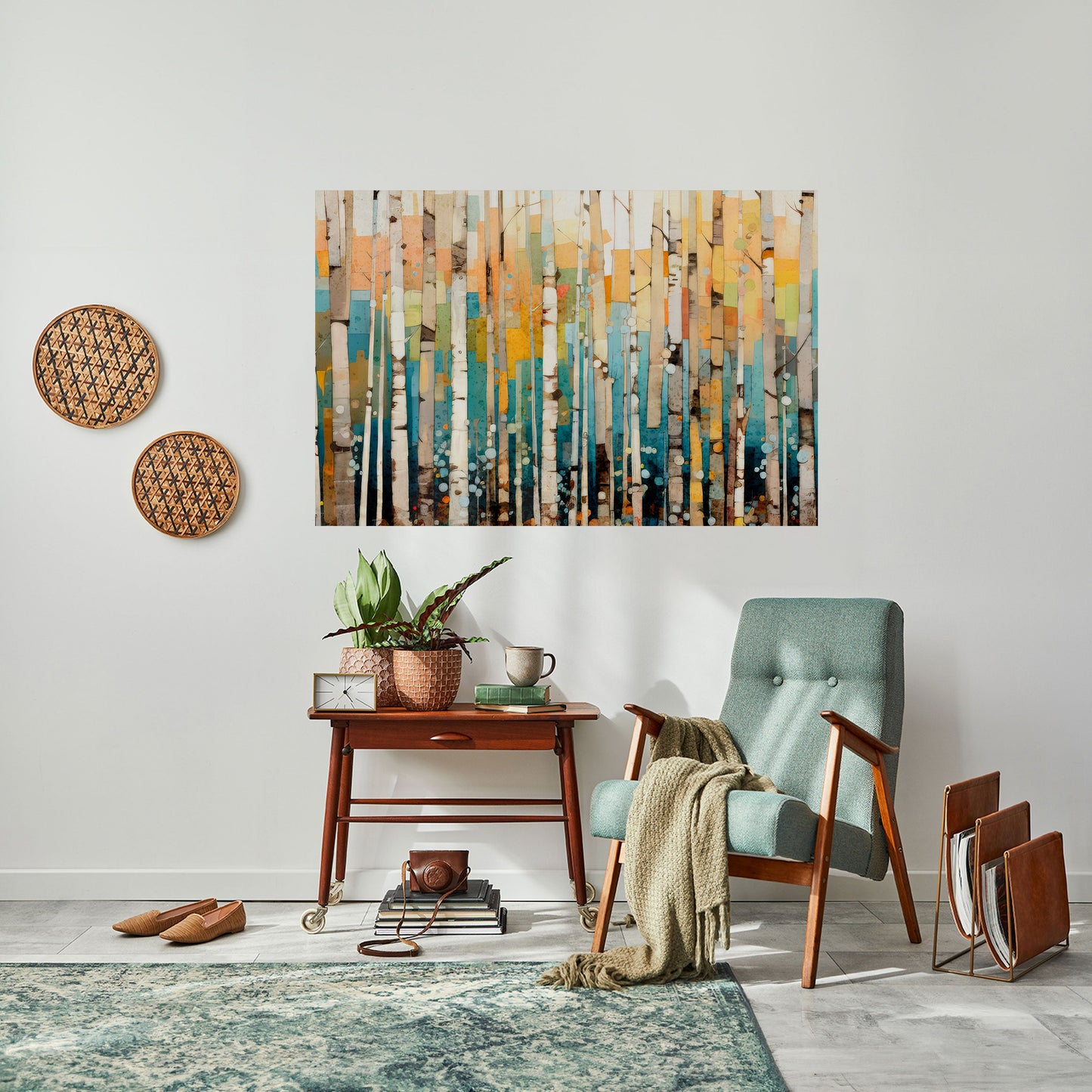 BIRCH KALEIDOSCOPE Poster orizzontale staccabile e attaccabile