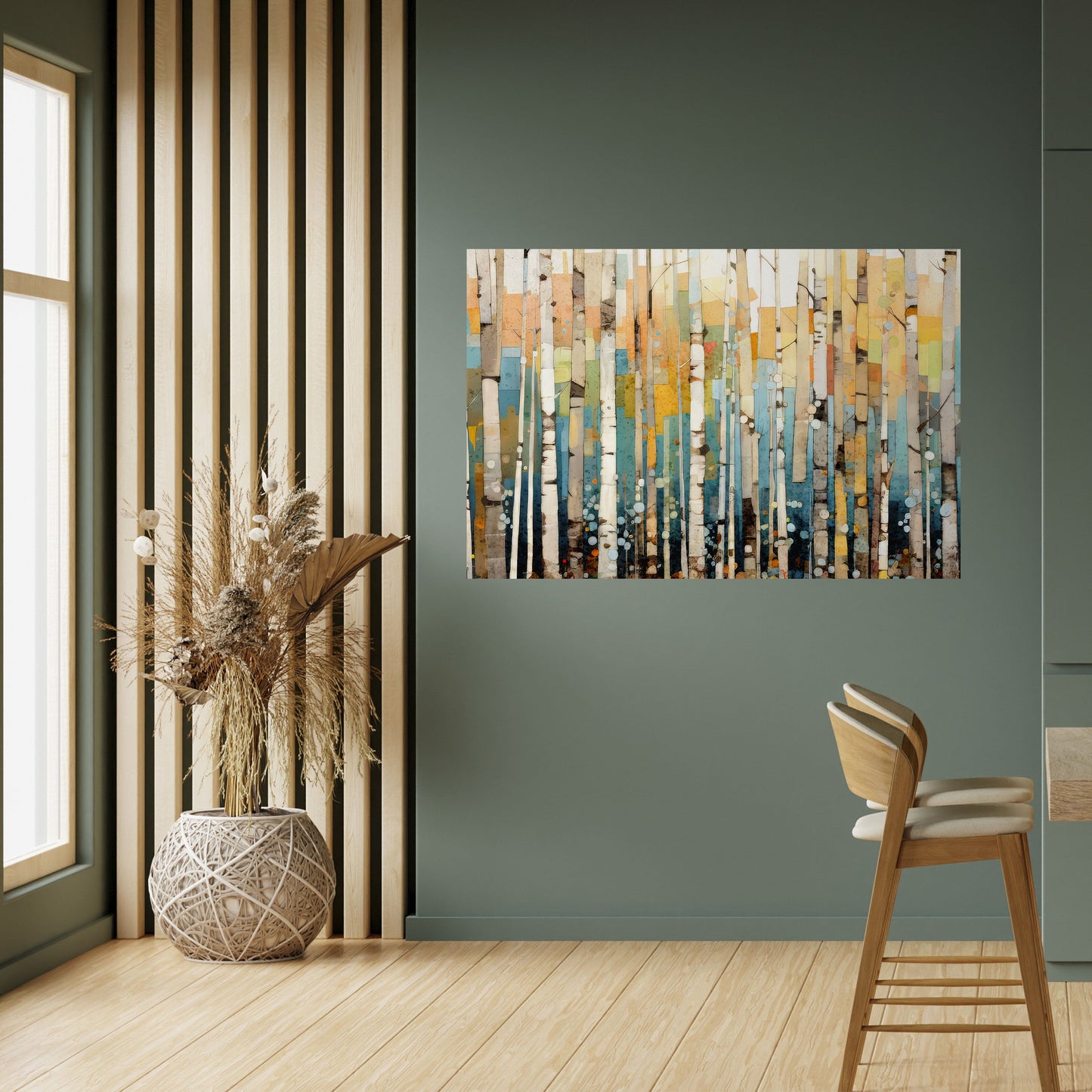 BIRCH KALEIDOSCOPE Poster orizzontale staccabile e attaccabile