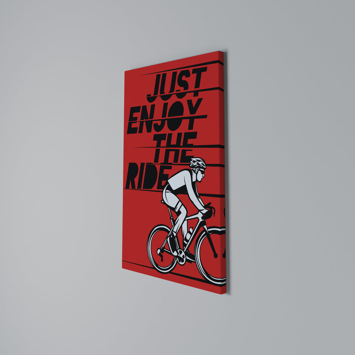 ENJOY THE RIDE Stampa su tela verticale