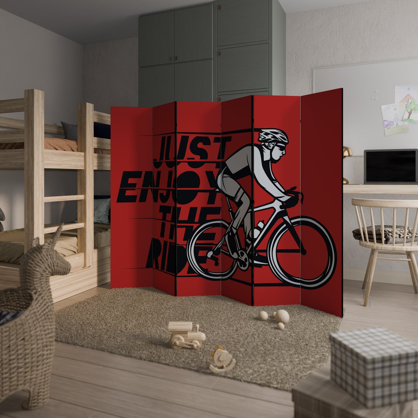 DIVISORE DECORATIVO ENJOY THE RIDE a 6 pannelli