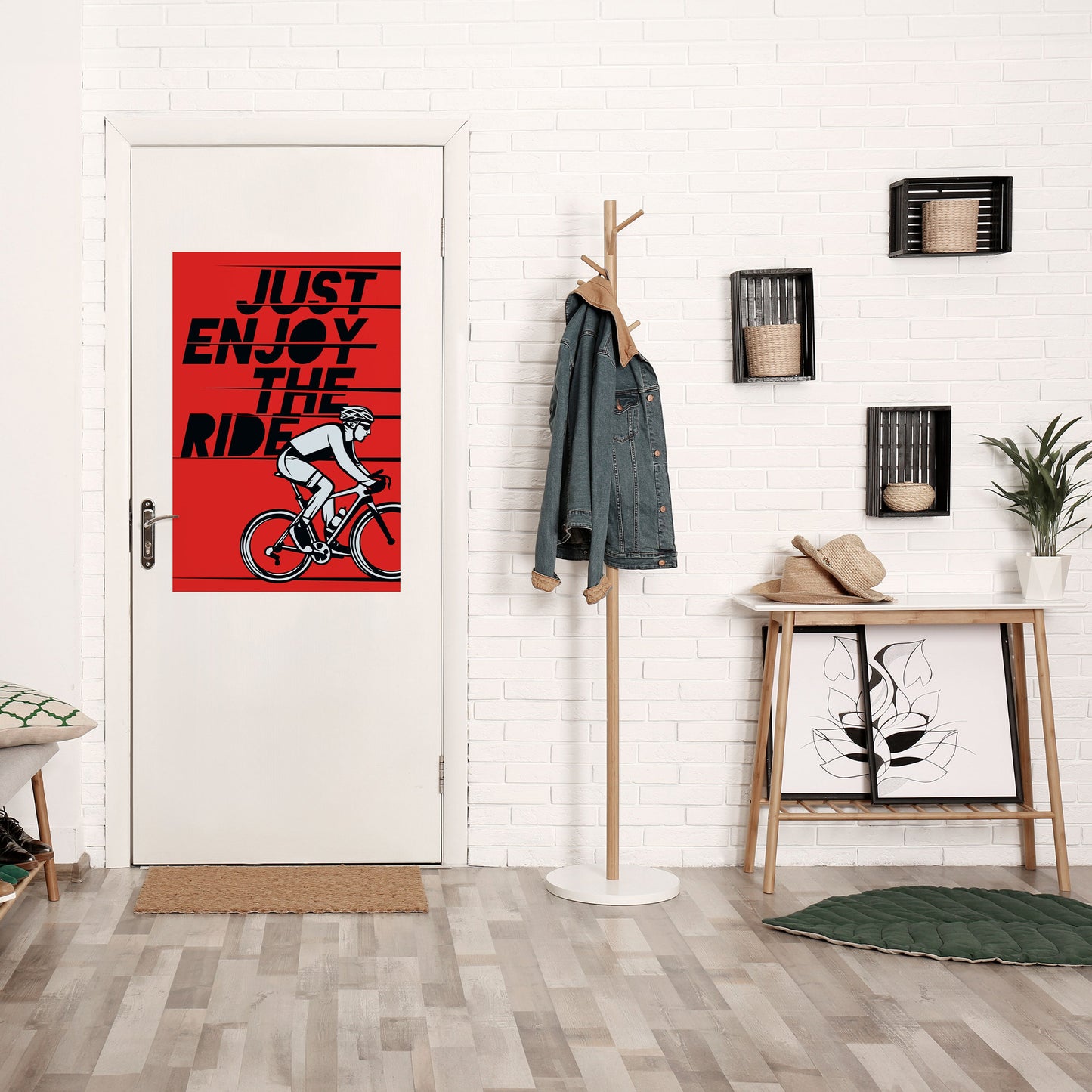 GODITI IL VIAGGIO Poster verticale staccabile e attaccabile
