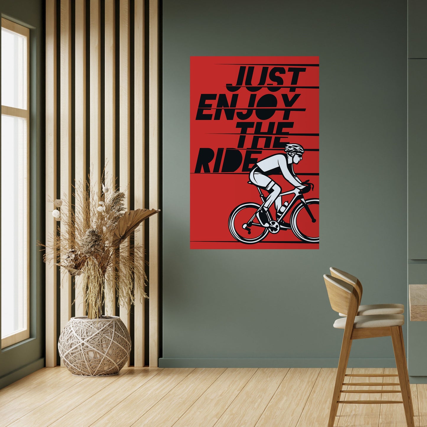 GODITI IL VIAGGIO Poster verticale staccabile e attaccabile