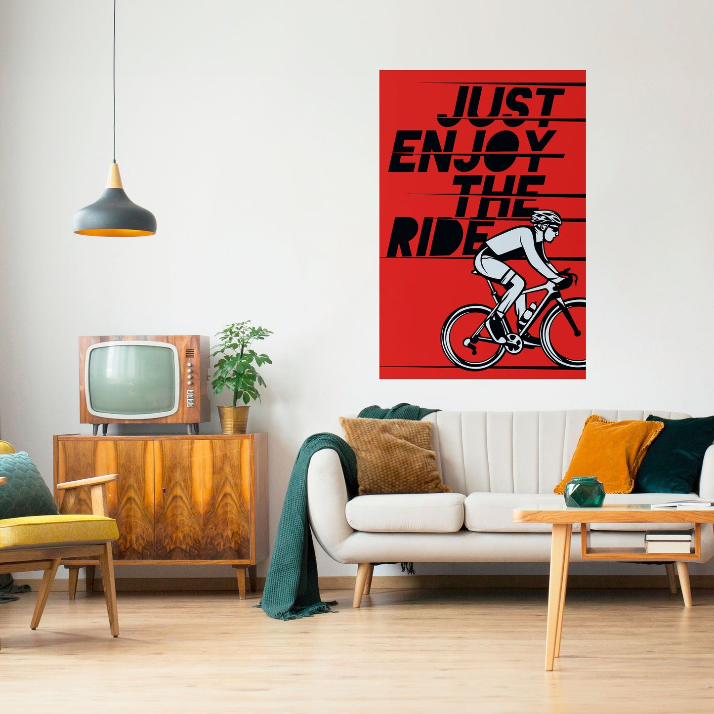 GODITI IL VIAGGIO Poster verticale staccabile e attaccabile