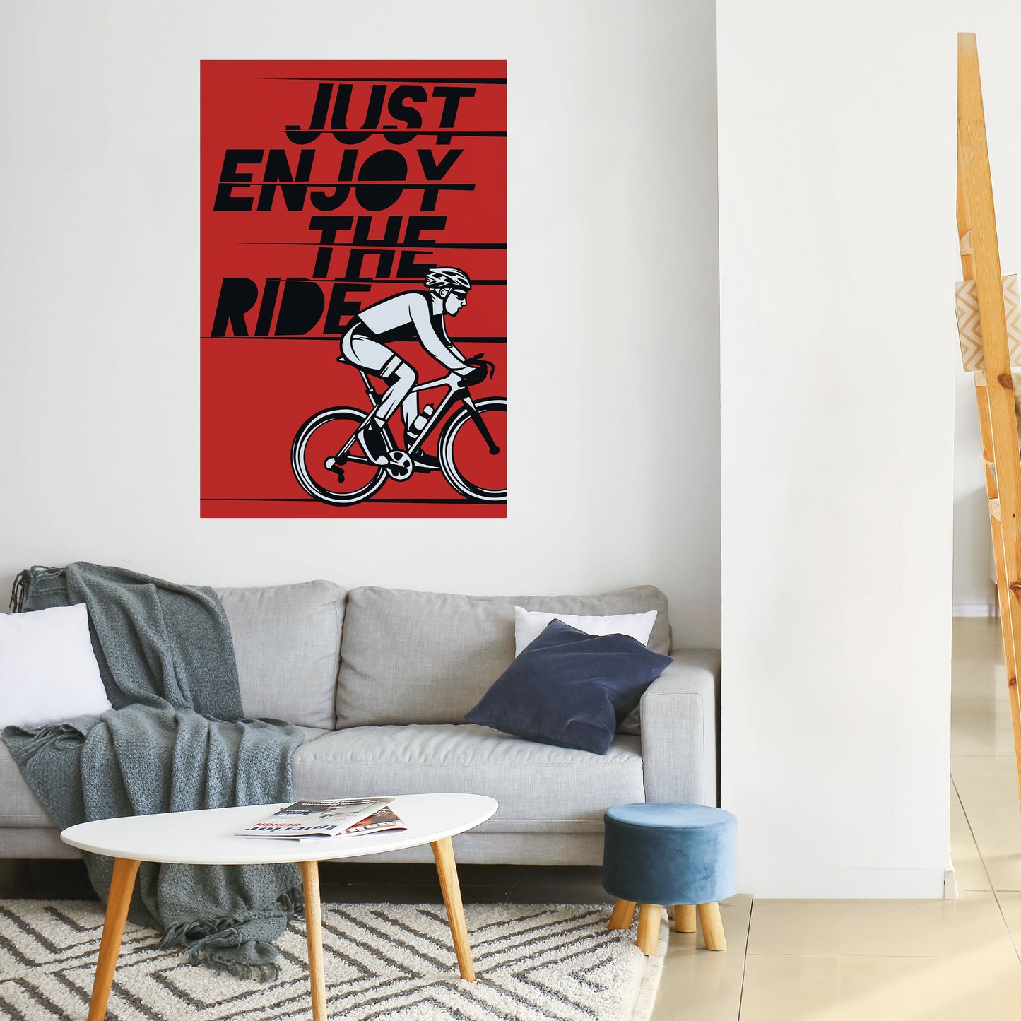 GODITI IL VIAGGIO Poster verticale staccabile e attaccabile