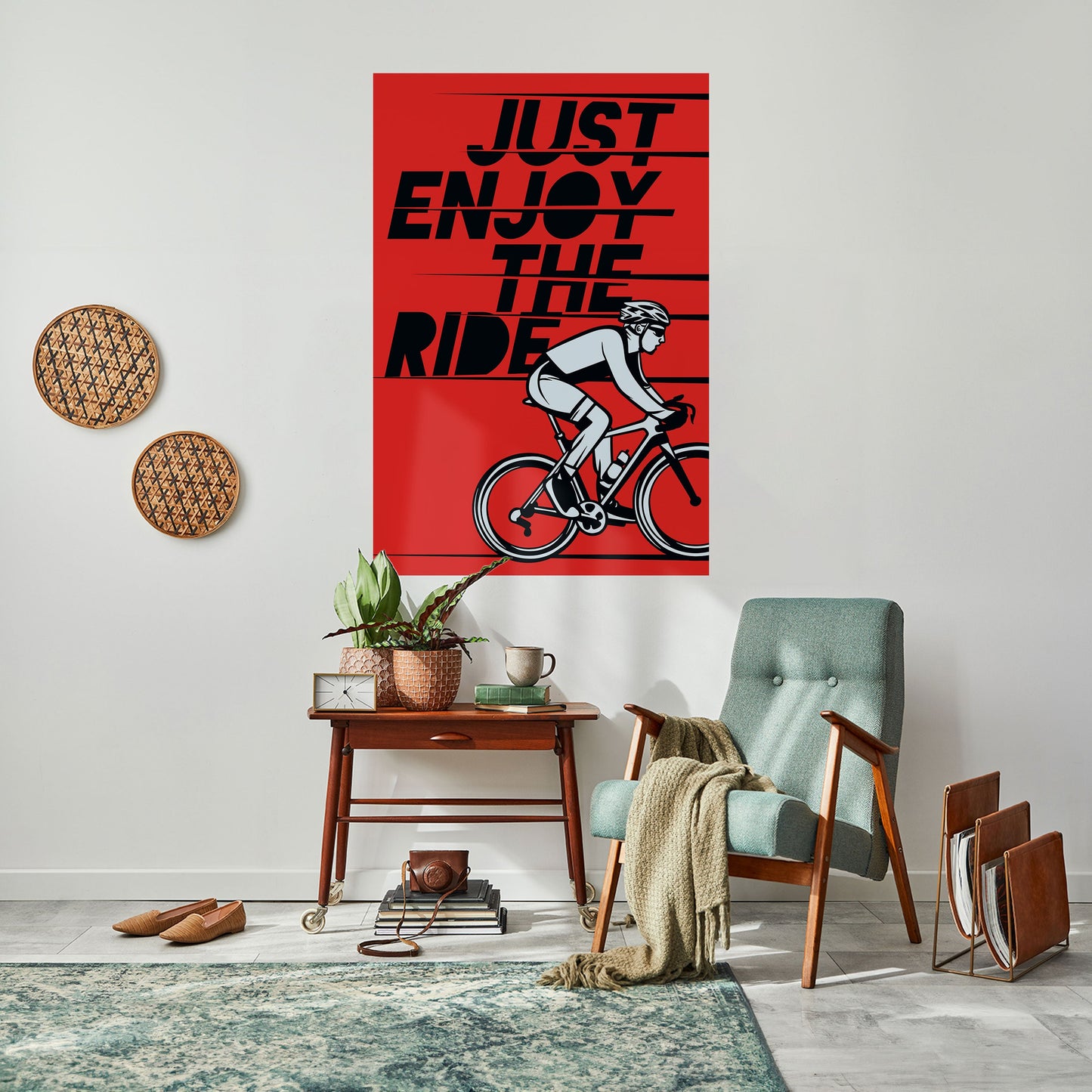 GODITI IL VIAGGIO Poster verticale staccabile e attaccabile