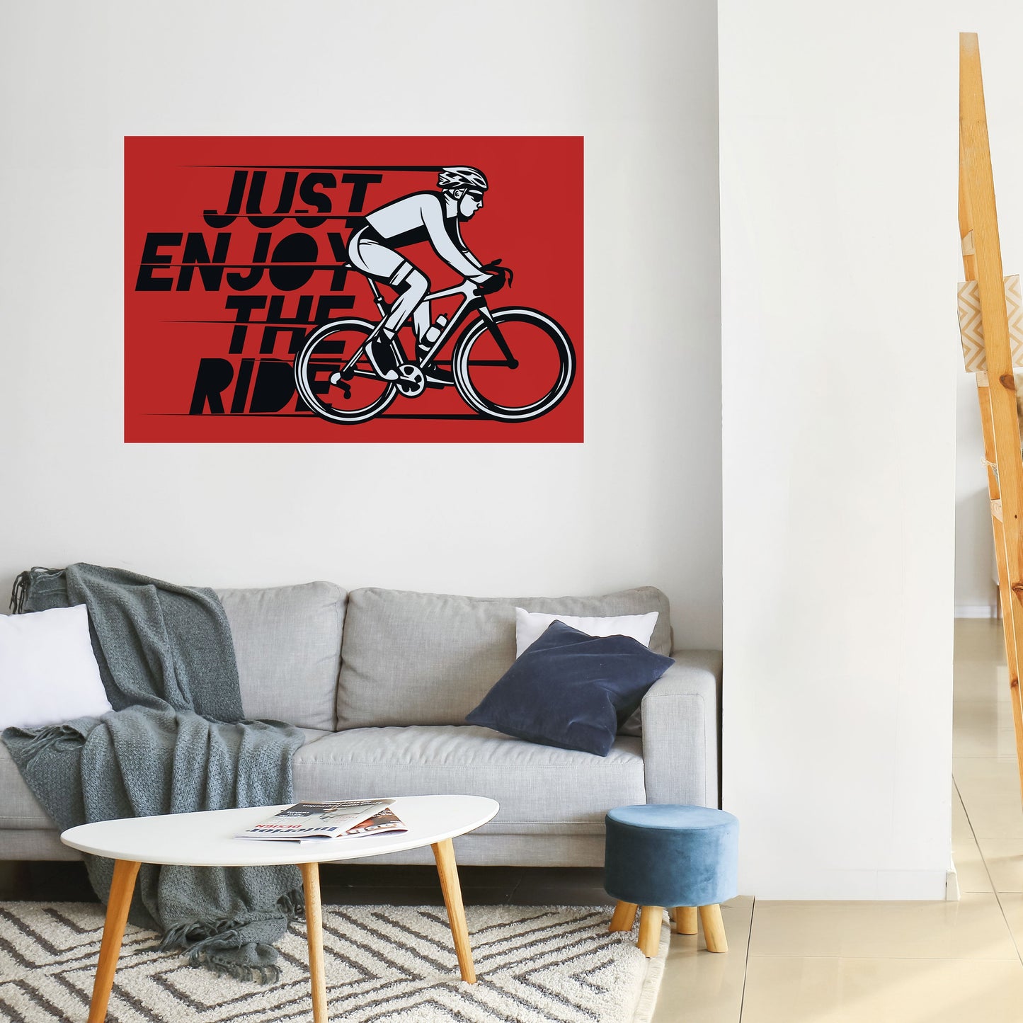 GODITI IL VIAGGIO Poster orizzontale staccabile e attaccabile