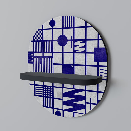 THE RIGHT PLACES Mensola ovale per opere d'arte in finitura nera