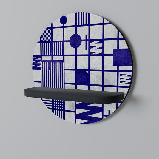 THE RIGHT PLACES Mensola rotonda per arte in finitura nera