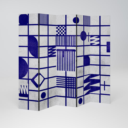 THE RIGHT PLACES Divisorio decorativo per ambienti a 5 pannelli