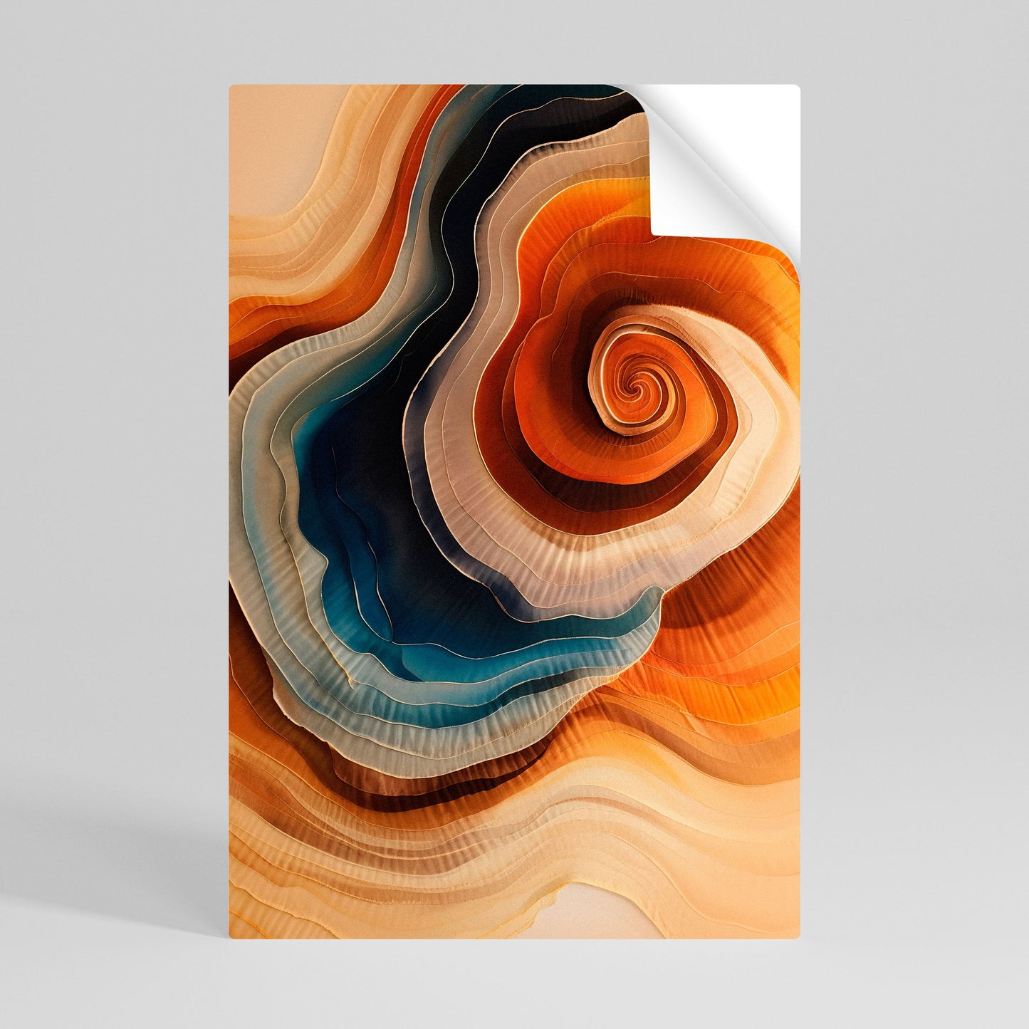 Poster verticale staccabile e attaccabile "SPIRALING DREAMSCAPE"