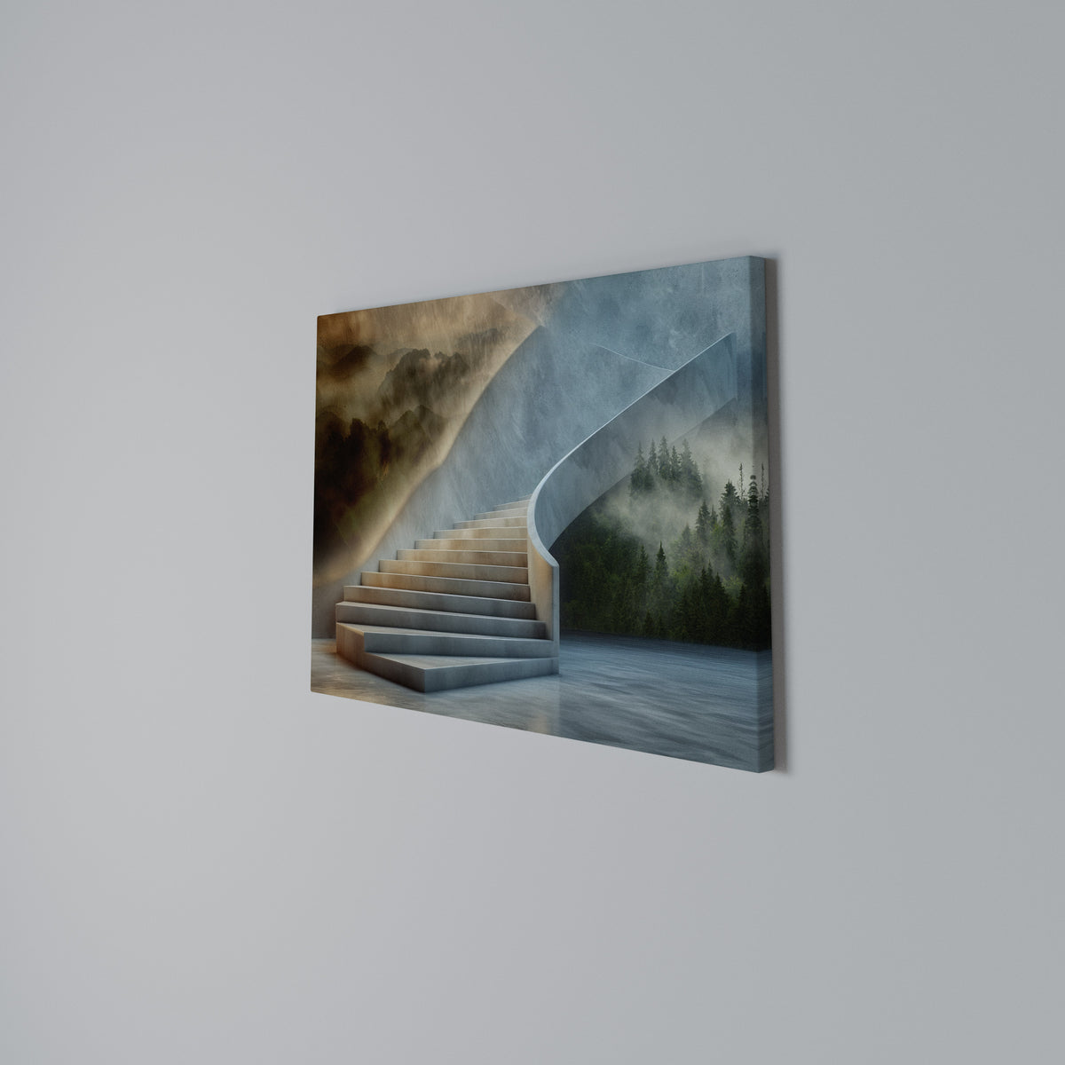 STEPS TO SERENITY Stampa su tela orizzontale