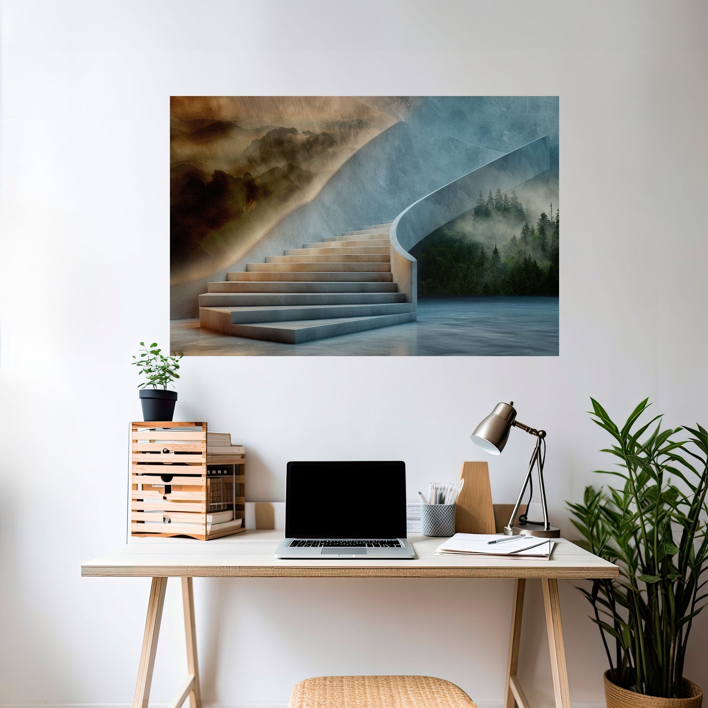 PASSI VERSO LA SERENITÀ Poster orizzontale staccabile e attaccabile