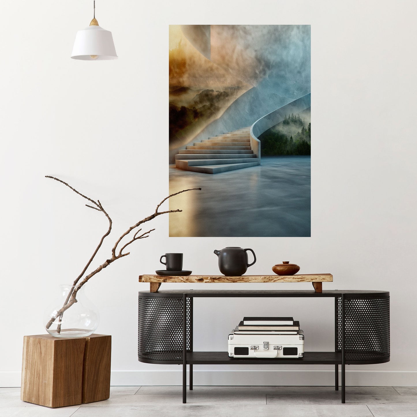 PASSI VERSO LA SERENITÀ Poster verticale staccabile e attaccabile