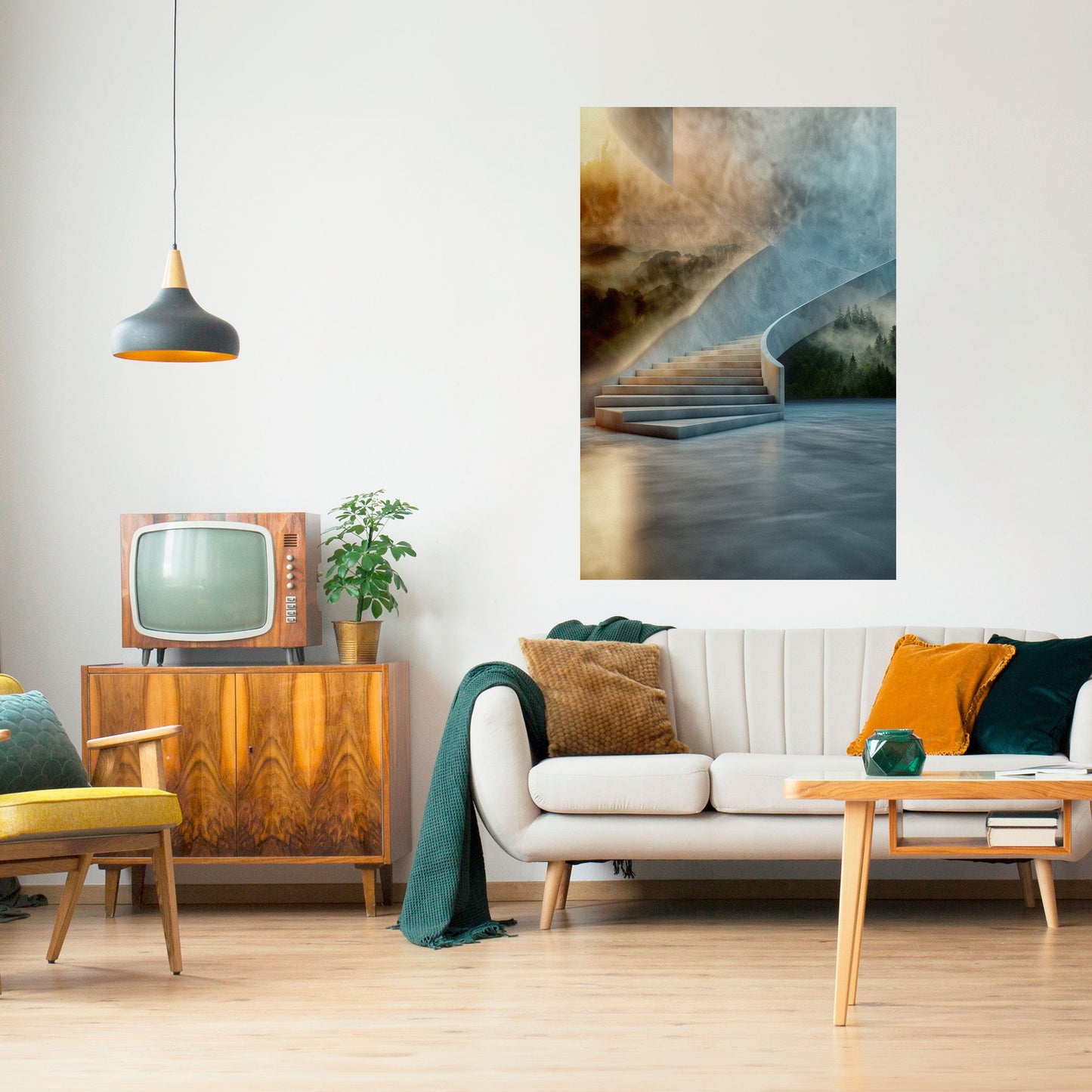 PASSI VERSO LA SERENITÀ Poster verticale staccabile e attaccabile