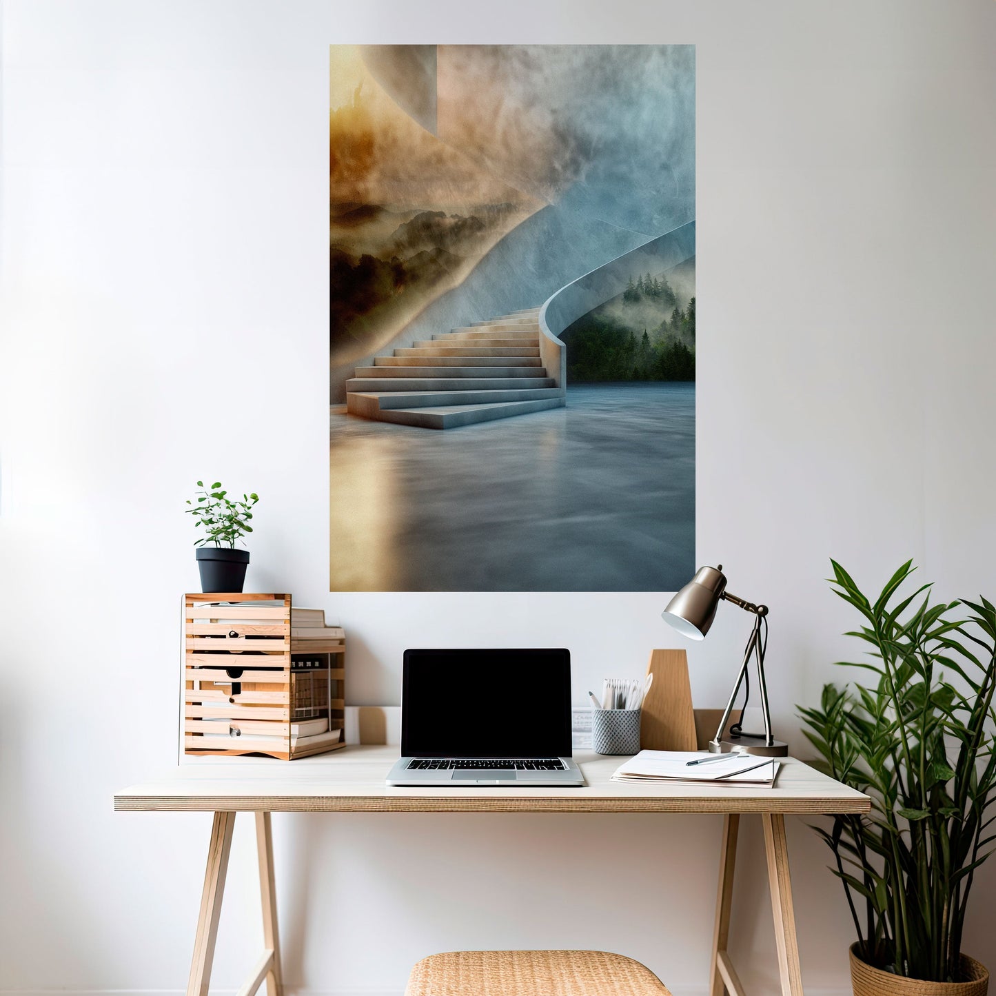PASSI VERSO LA SERENITÀ Poster verticale staccabile e attaccabile