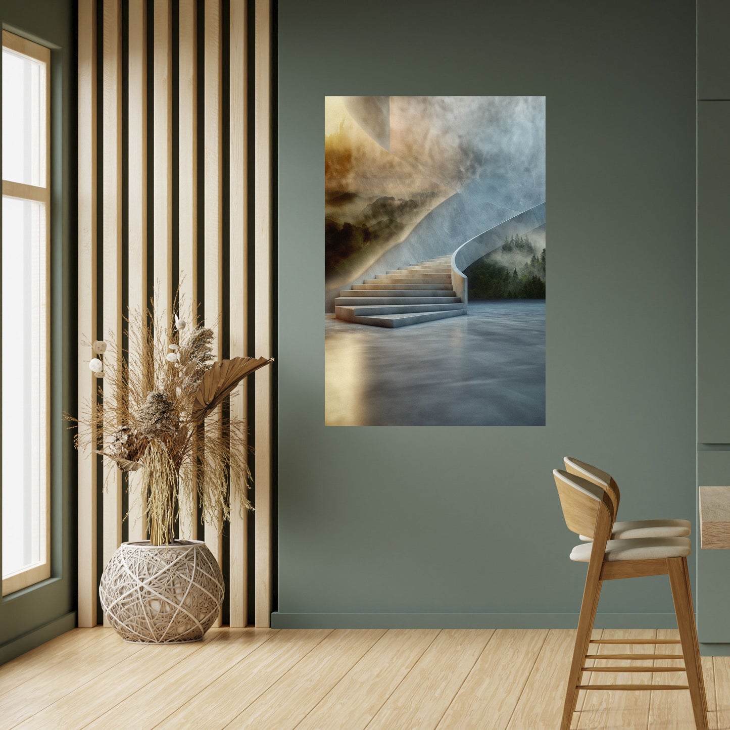 PASSI VERSO LA SERENITÀ Poster verticale staccabile e attaccabile